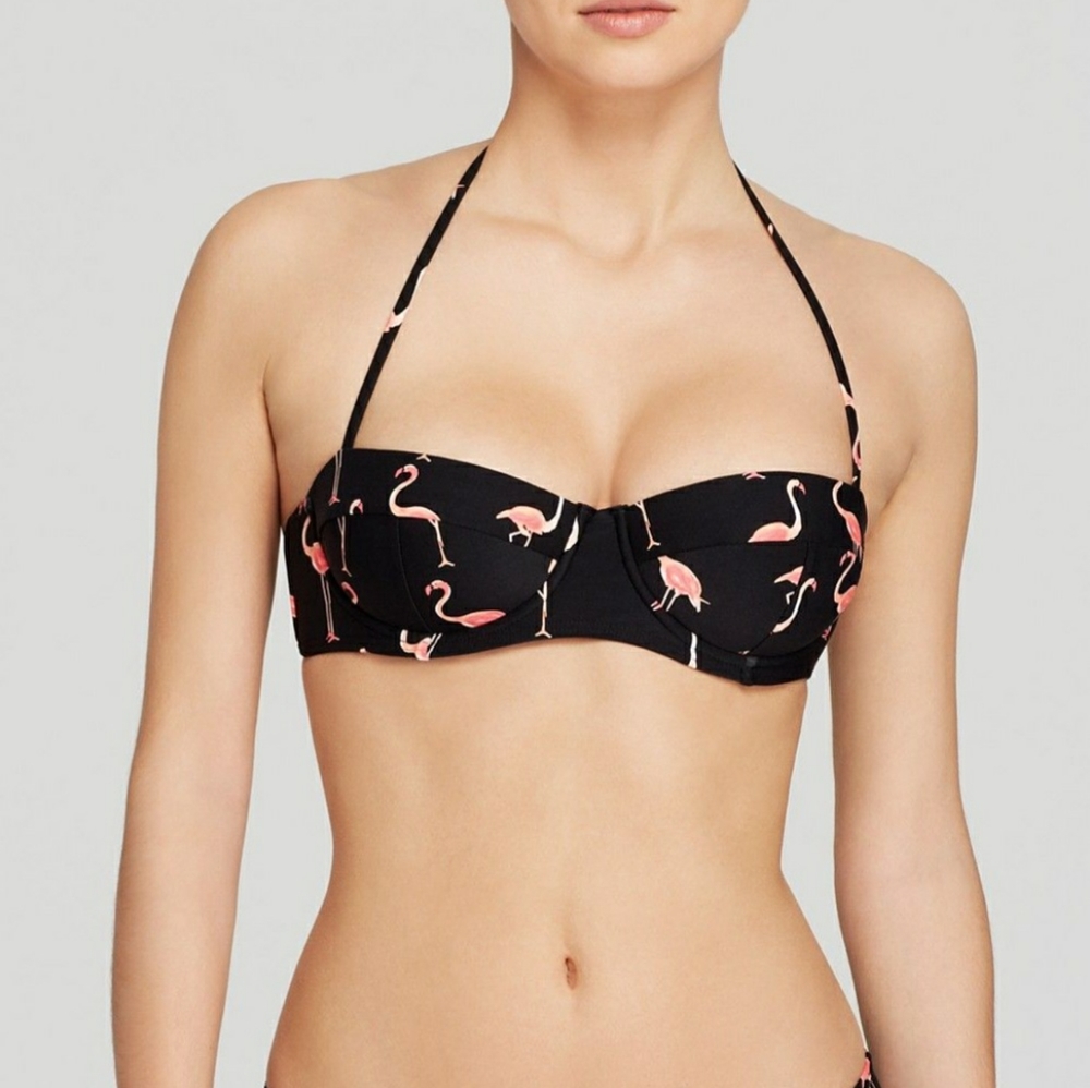 Kate Spade Playa Flamingos Underwire Bikini Top XS